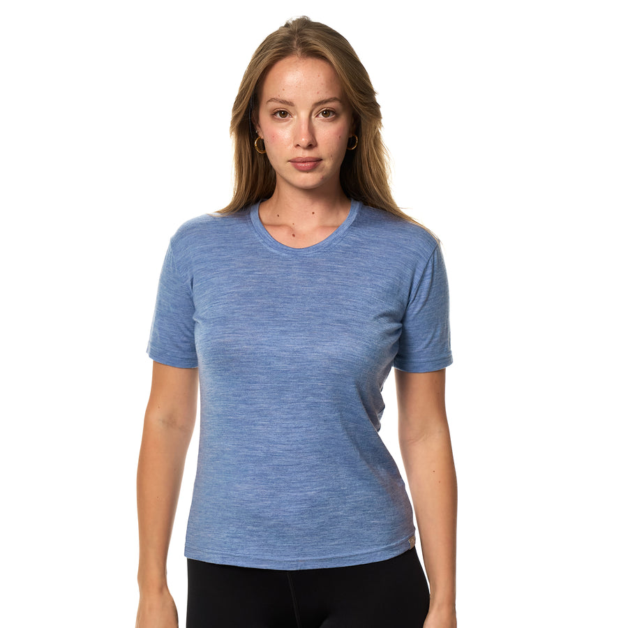 Women's Merino T-shirt 180 Dark Blue | Crewneck