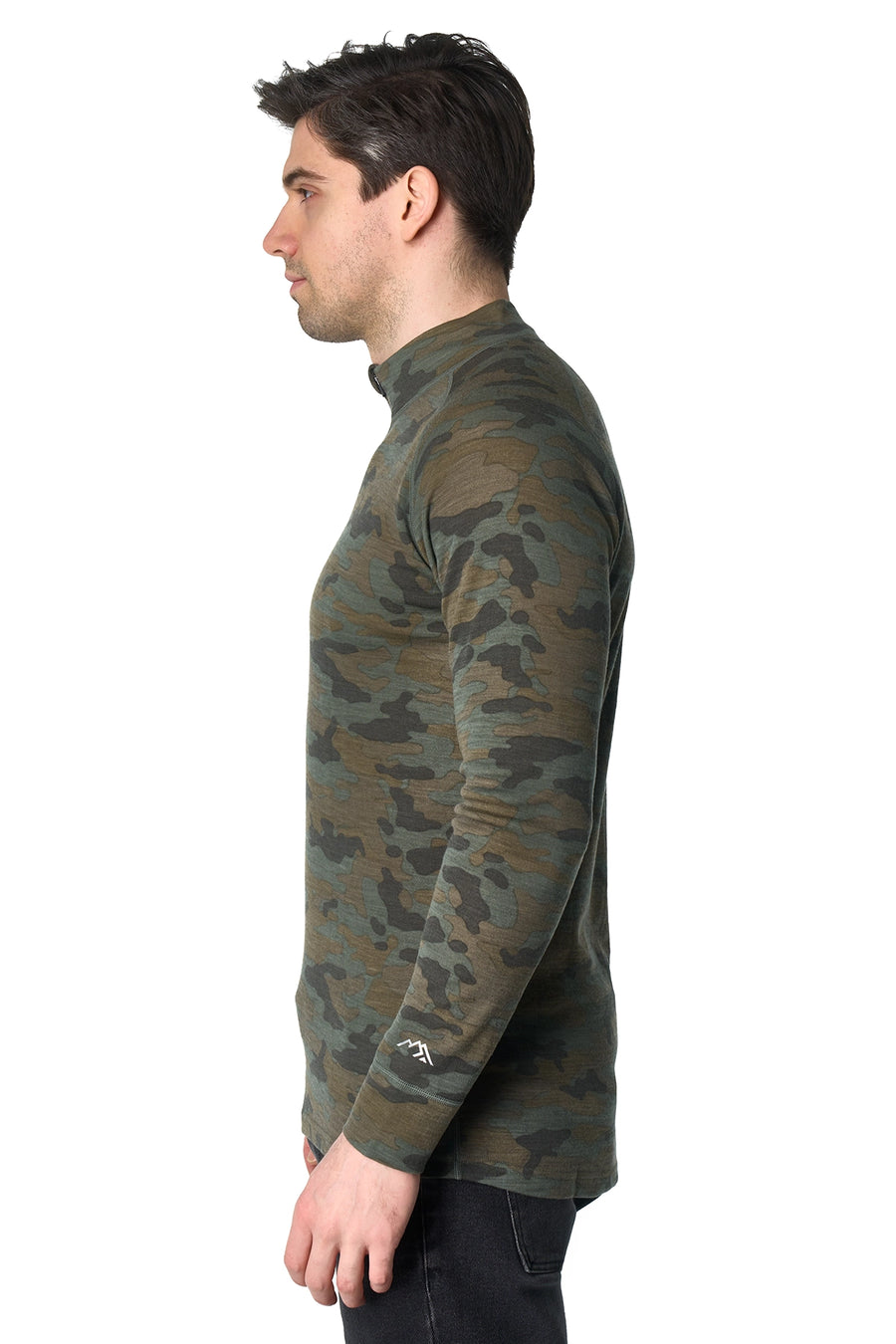 Men's Merino Half Zip Long Sleeve 250 Camo
