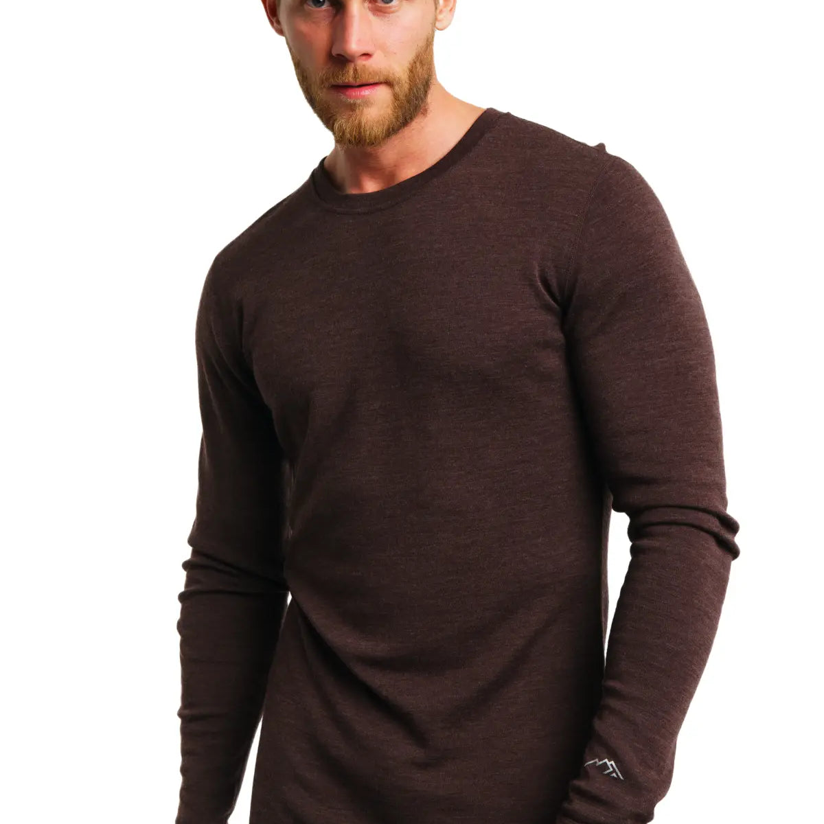 Merino Wool Long Sleeve Base Layer | Midweight | Chocolate