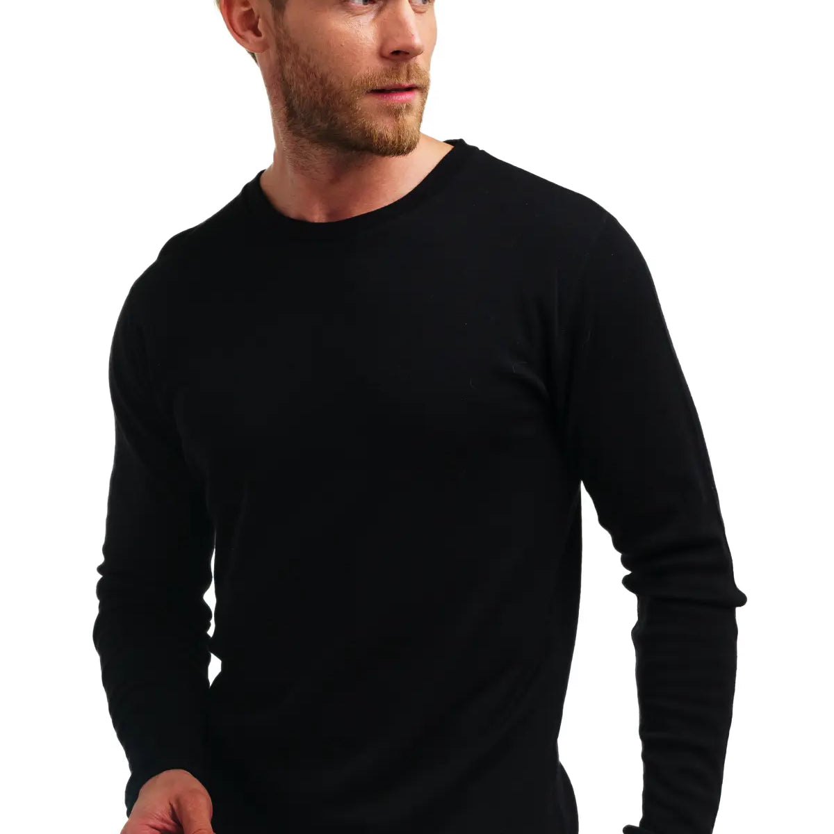Merino Wool Long Sleeve Base Layer | Midweight | Black – Merino
