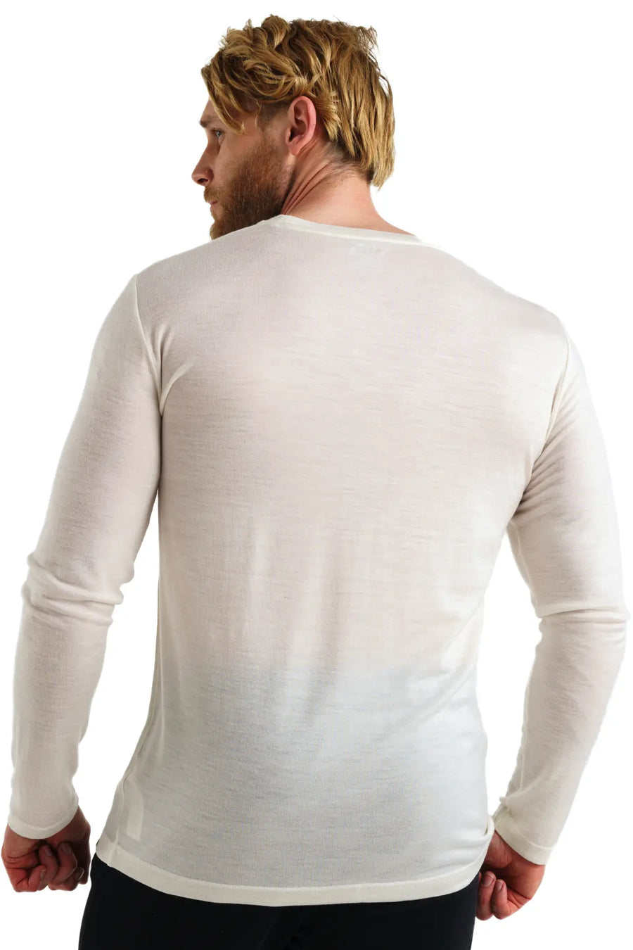 Men's Merino Long Sleeve 165 Snow White