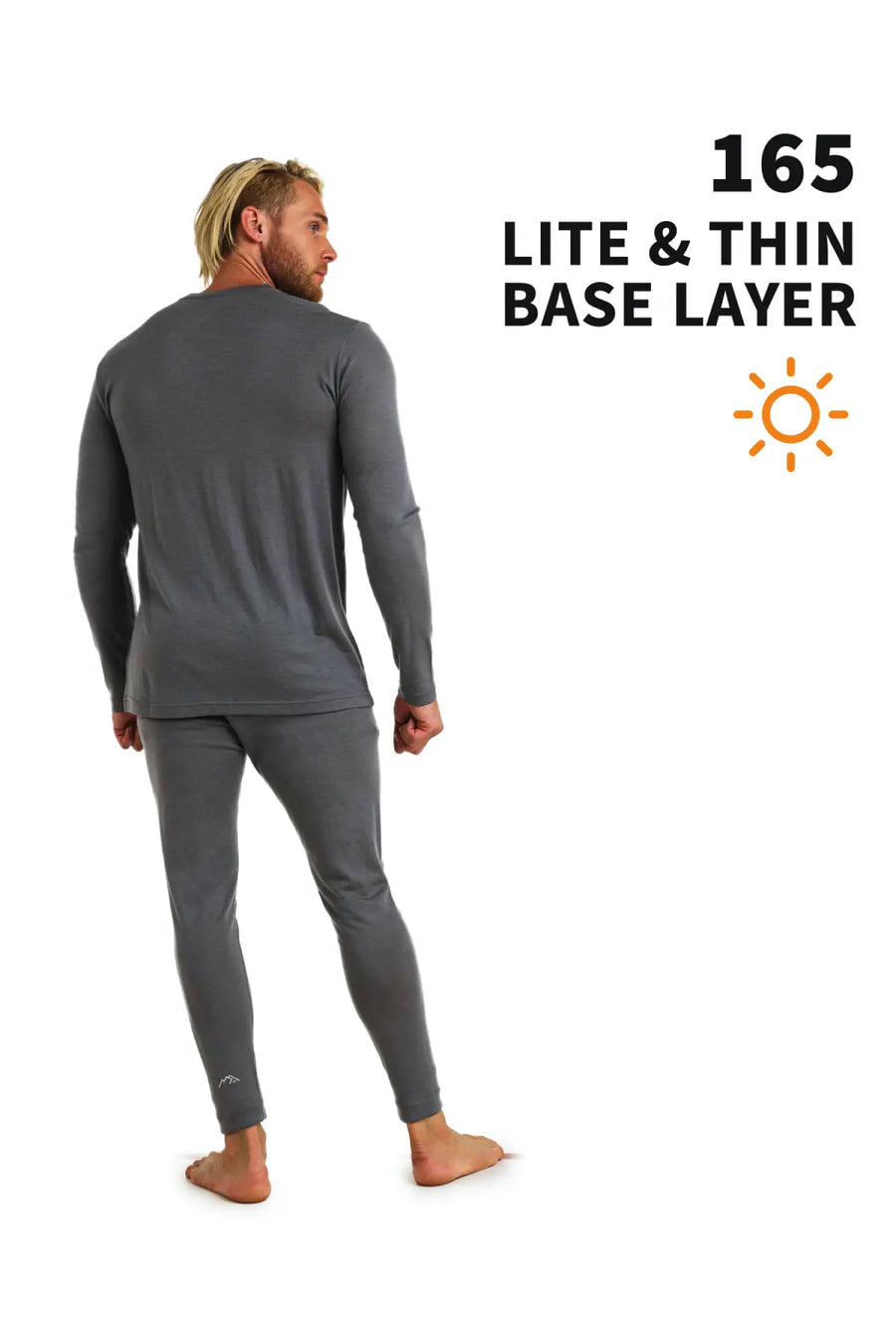 Ensemble thermique mérinos homme 165 gris parfait