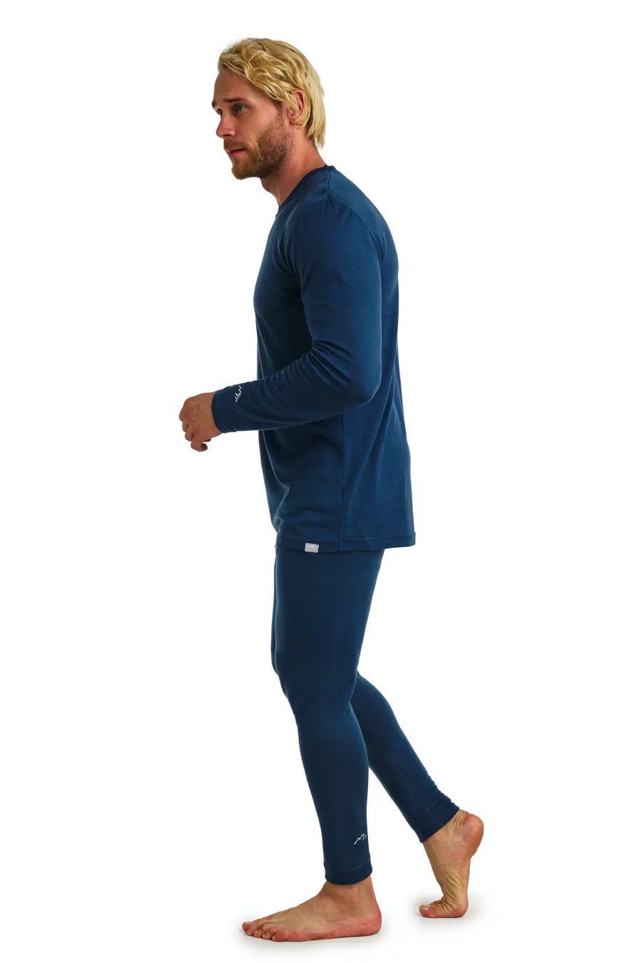 Men's Merino Thermal Set 165 Denim Blue