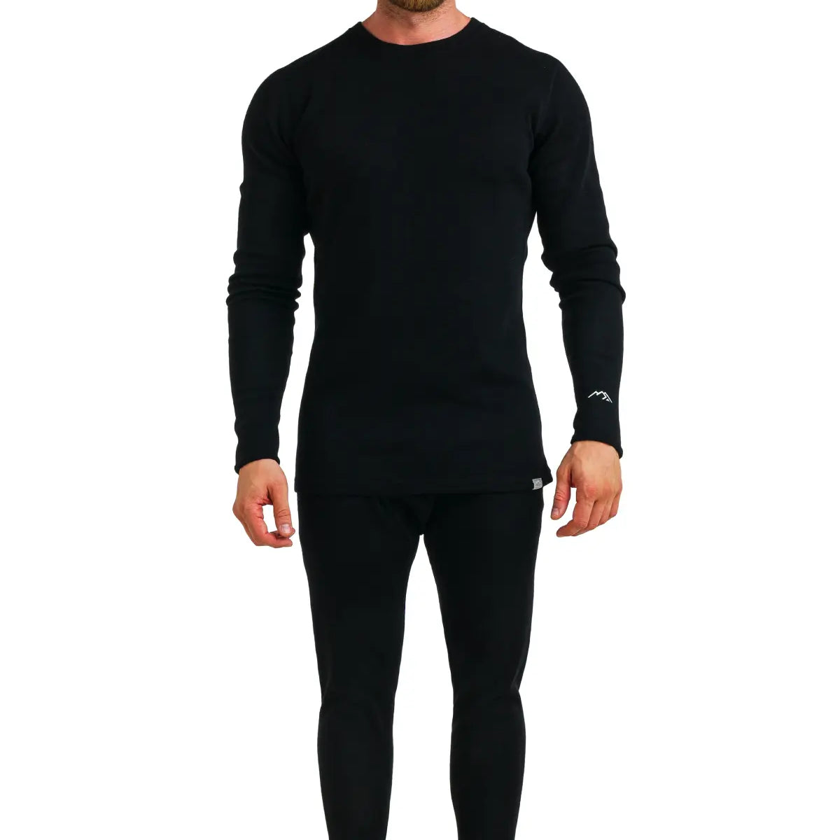 Men's Merino Wool Thermal Set Black | Wool underwear men's