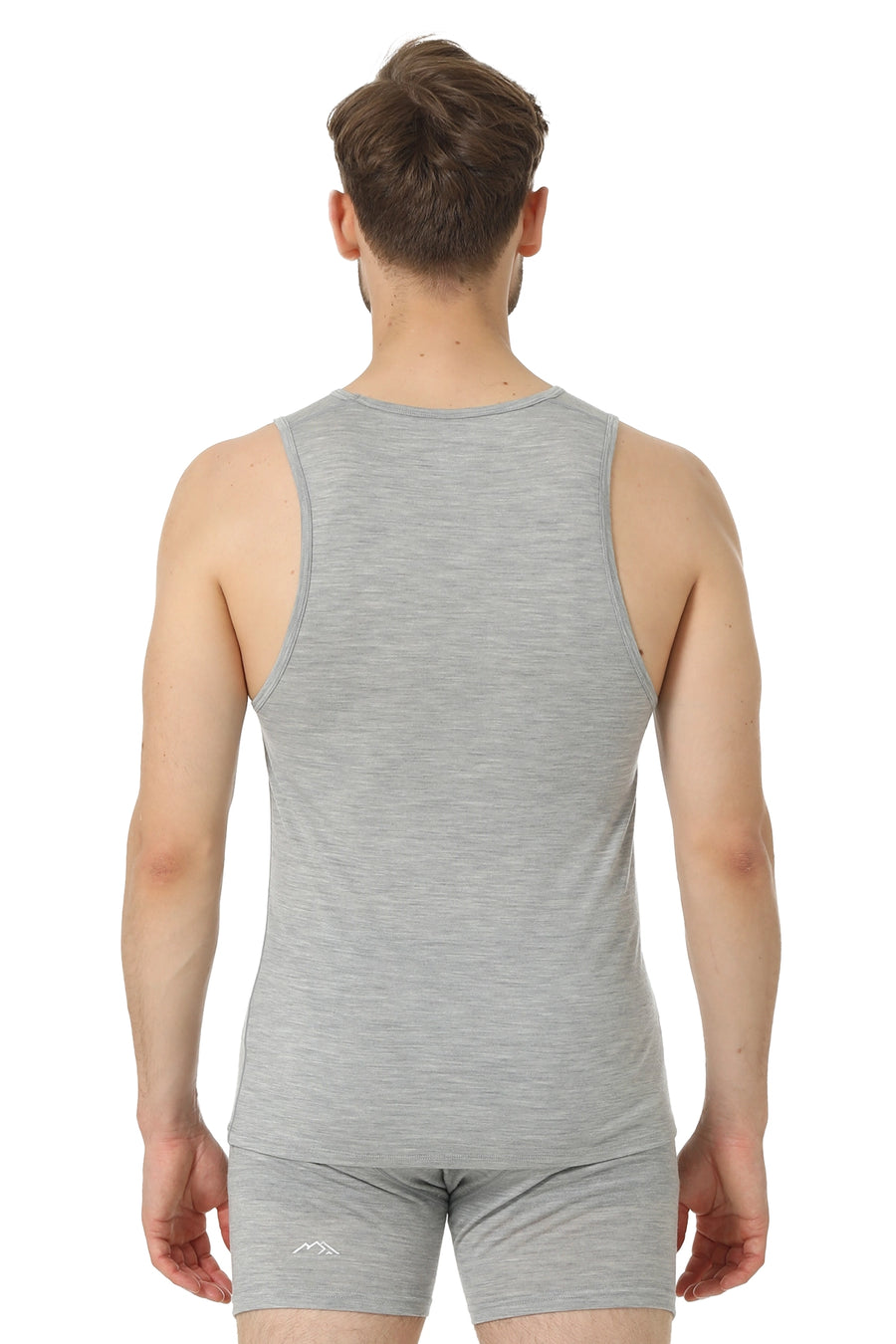 Men's Merino Wool Tank A-Shirt 180 Heather Grey