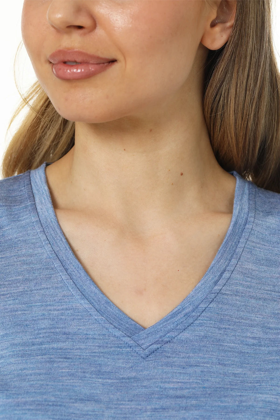 Women's Merino T-shirt 180 Deep Blue | V-Neck (+socks)