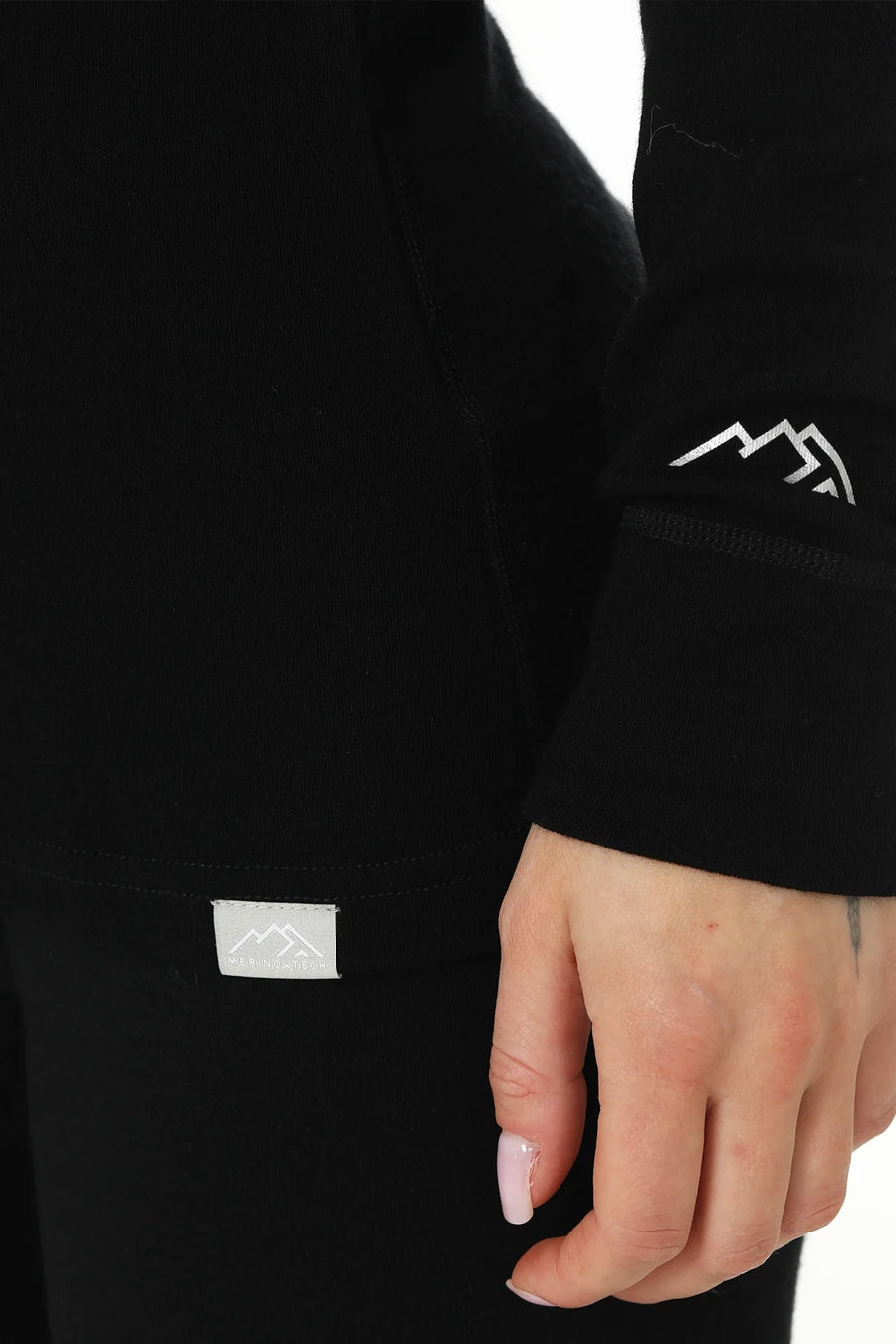 Women's Merino Thermal Set 250 Black Zip-Up
