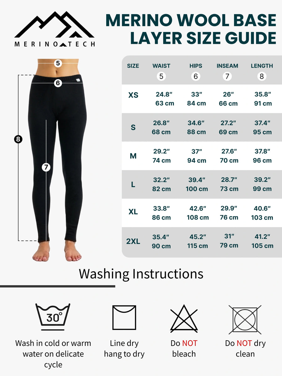 Pantalon mérinos 165 chiné noir pour femme