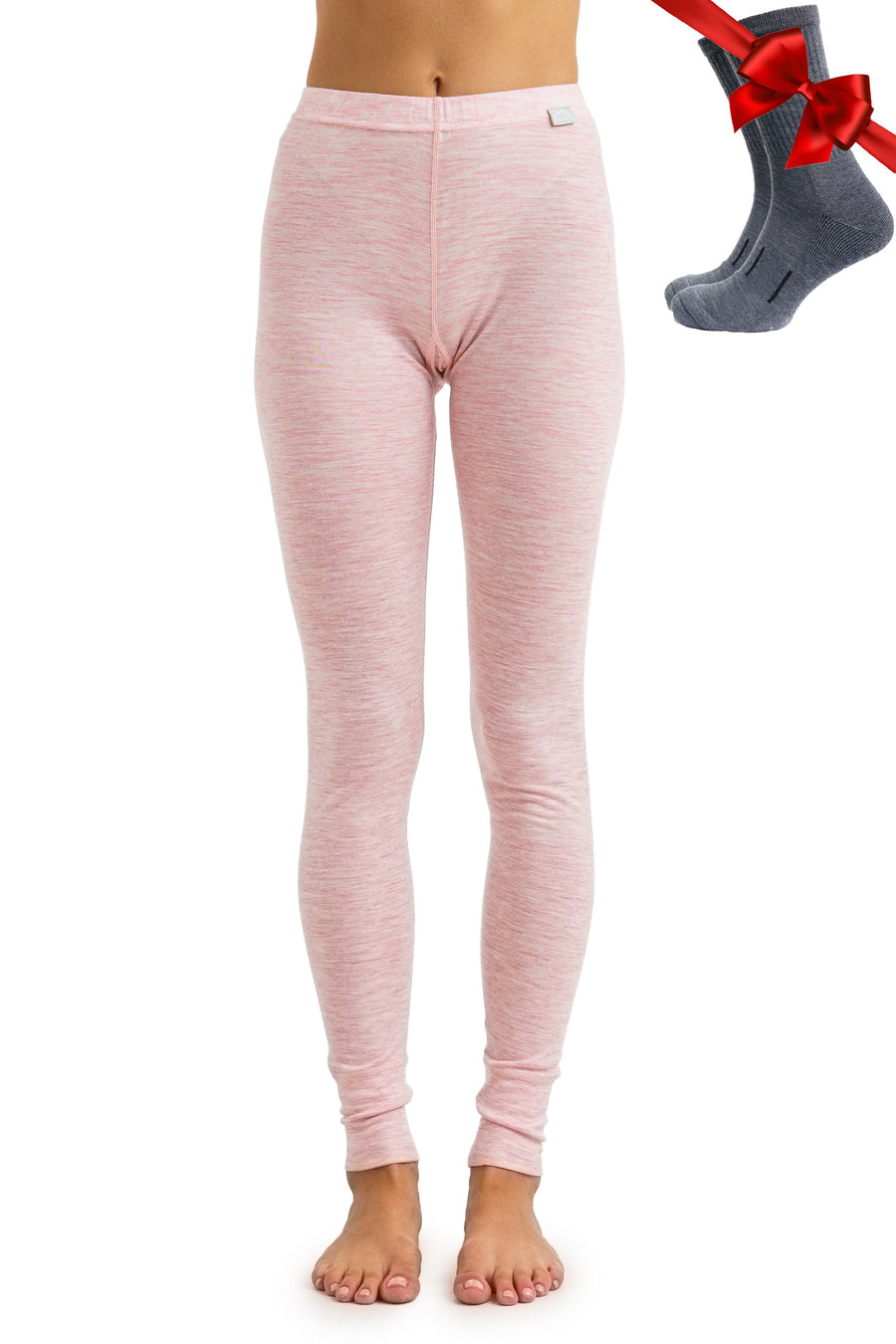 Women's Merino Pants 165 Pink Heather