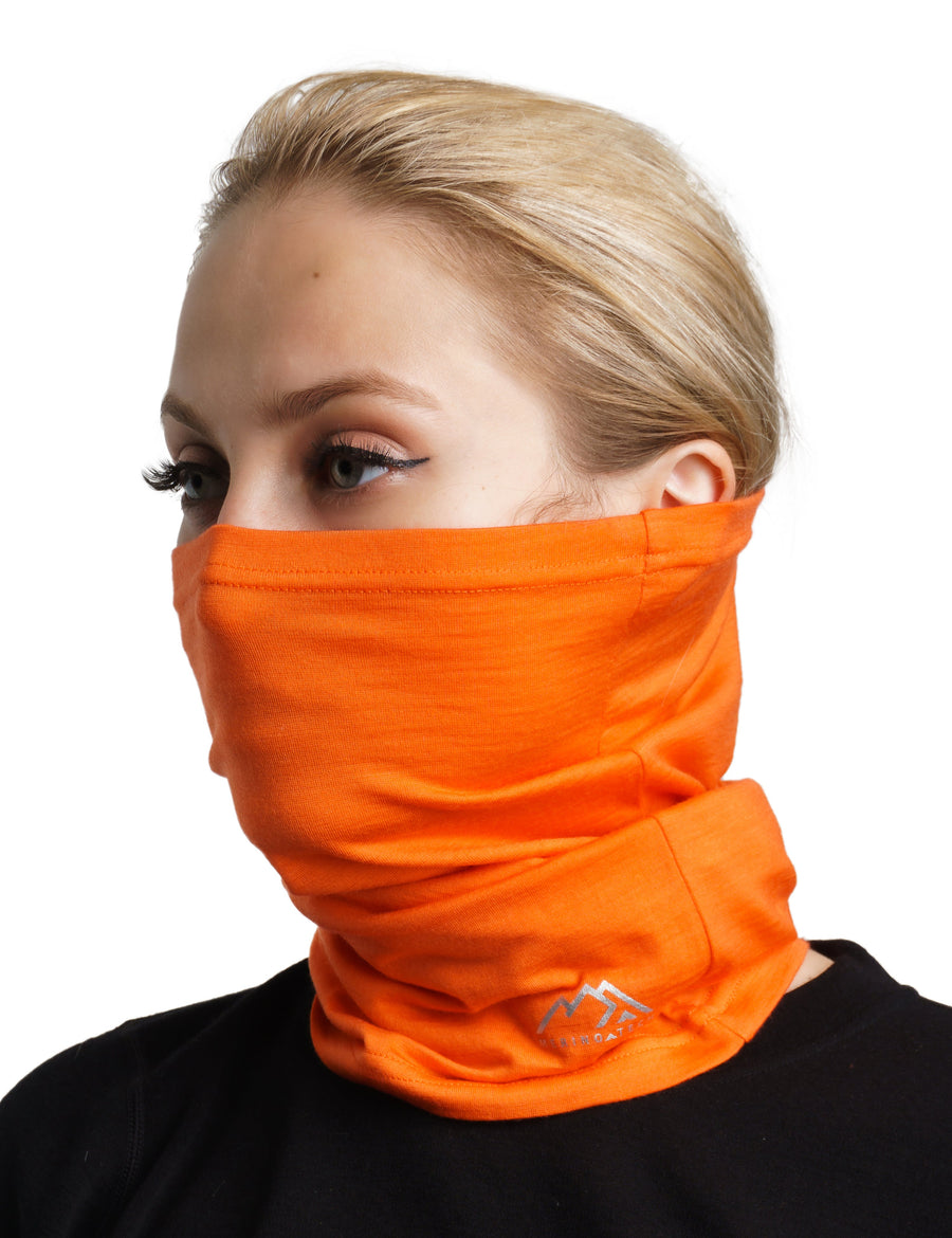 Merino Neck Gaiter 165 Tiger Orange