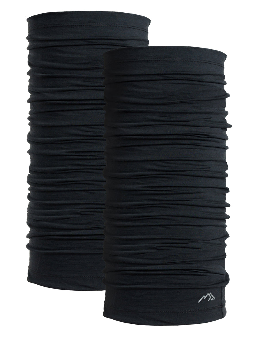 Merino Neck Gaiter Charcoal (Pack of 2)