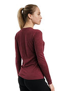 Merino Wool Long Sleeve  Burgundy