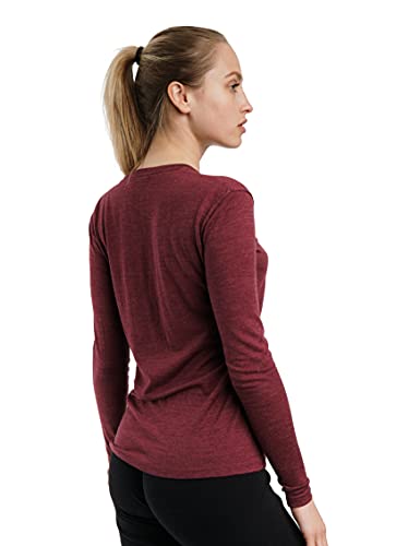 Merino Wool Long Sleeve  Burgundy