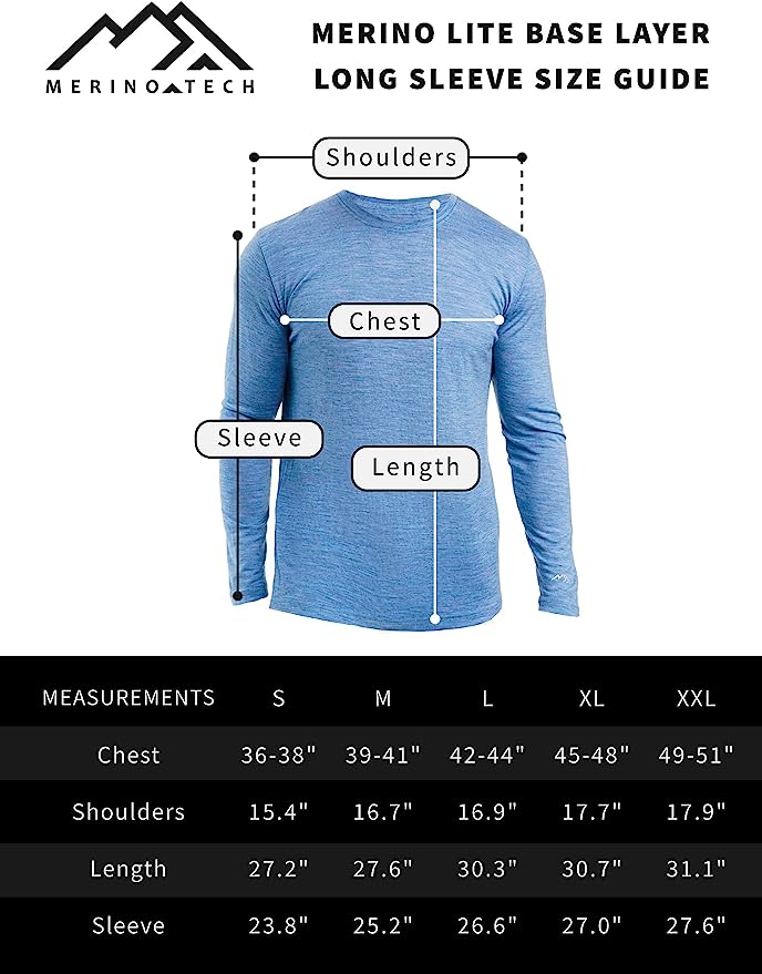 Merino Wool Long Sleeve  Charcoal Grey