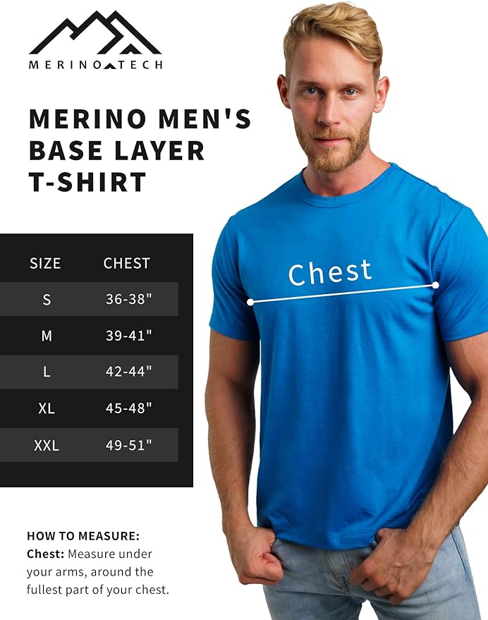 Men's Merino T-shirt 180 Red (+socks)