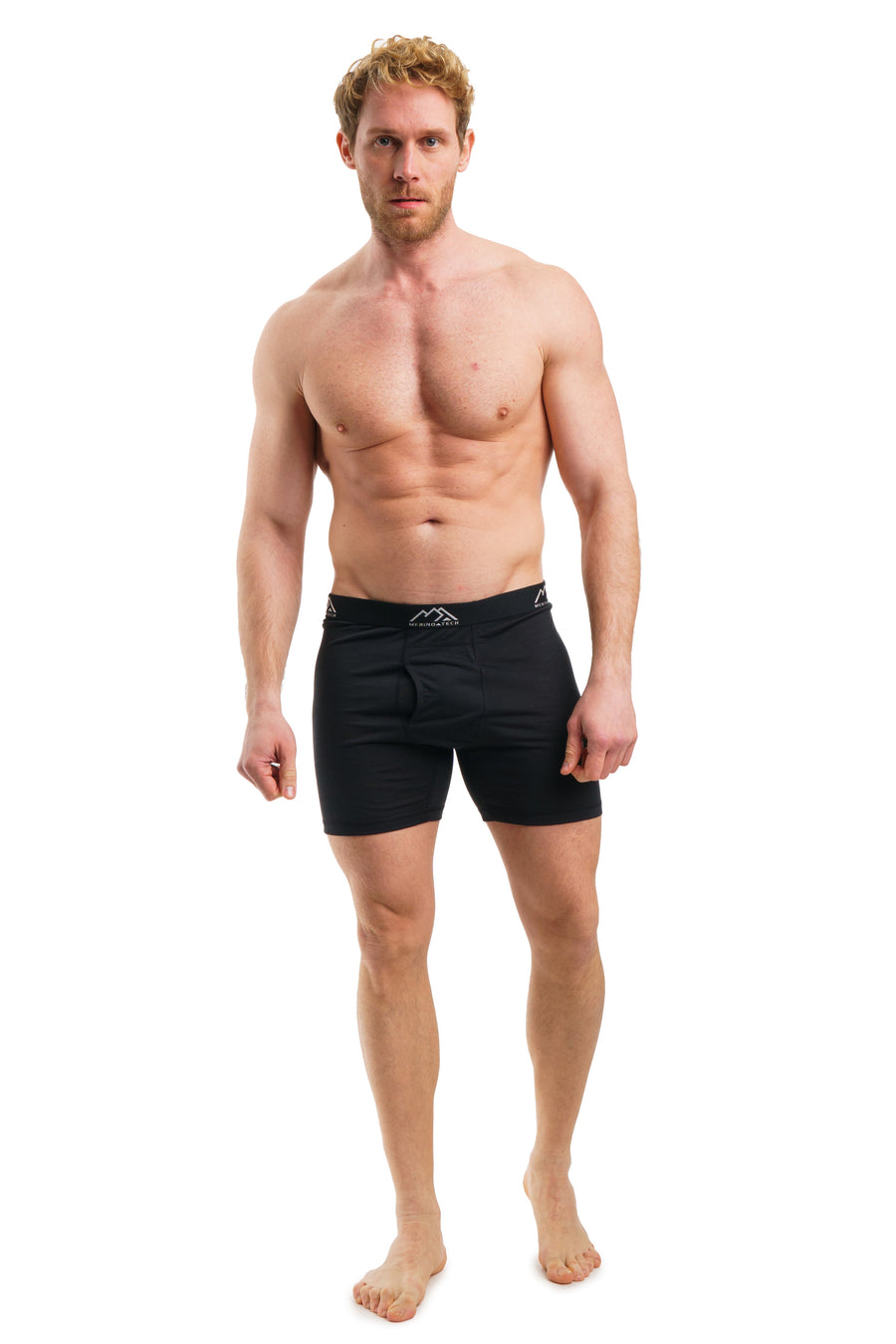 Boxer homme mérinos 190 Rusty Black (lot de 2)