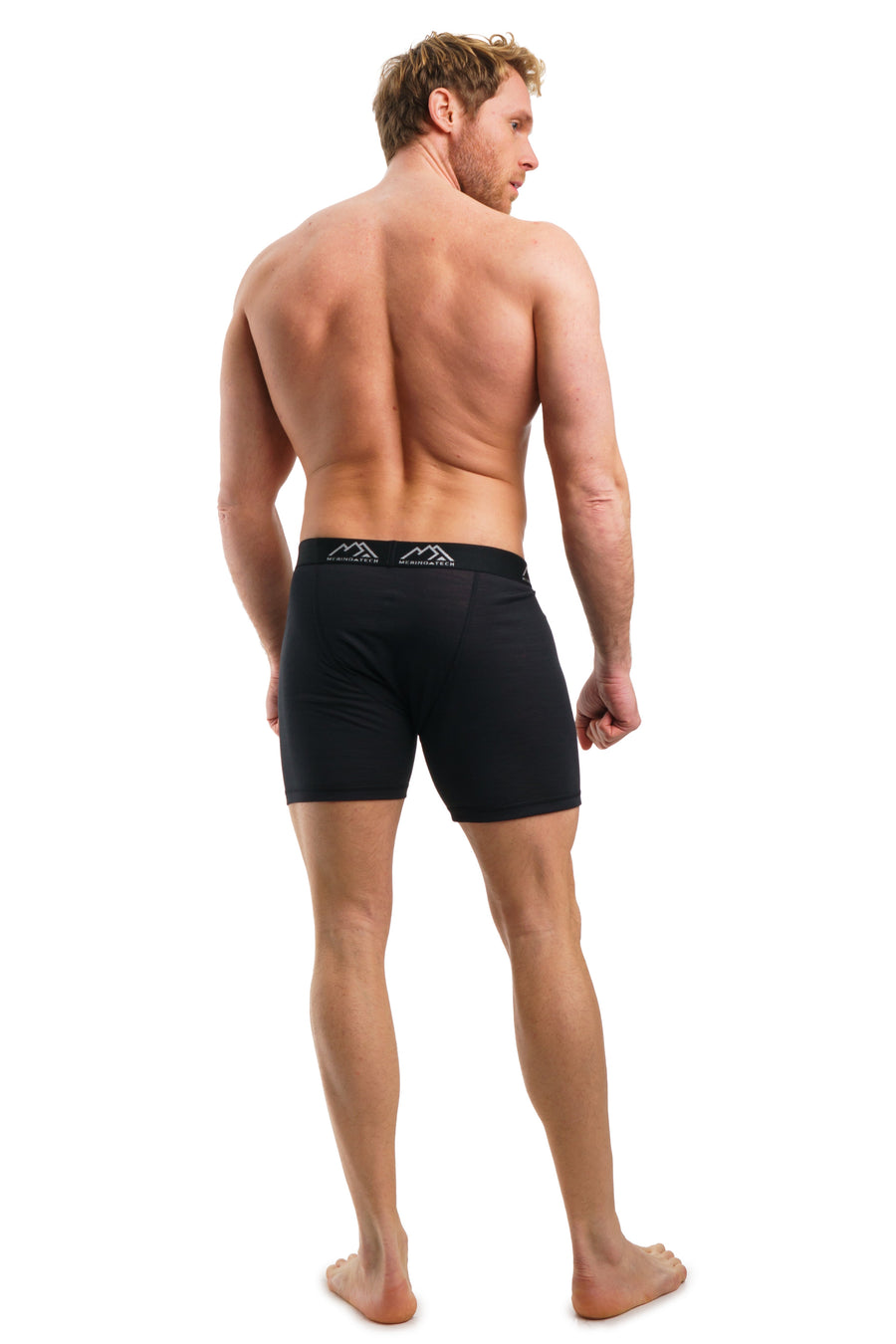 Boxer homme mérinos 190 Rusty Black (lot de 2)
