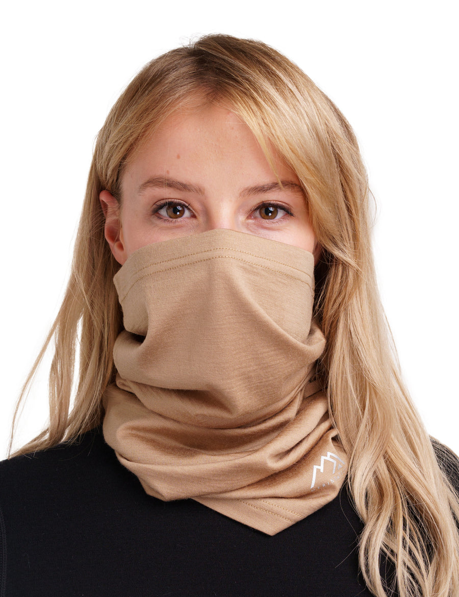 Merino Neck Gaiter 165 Tan