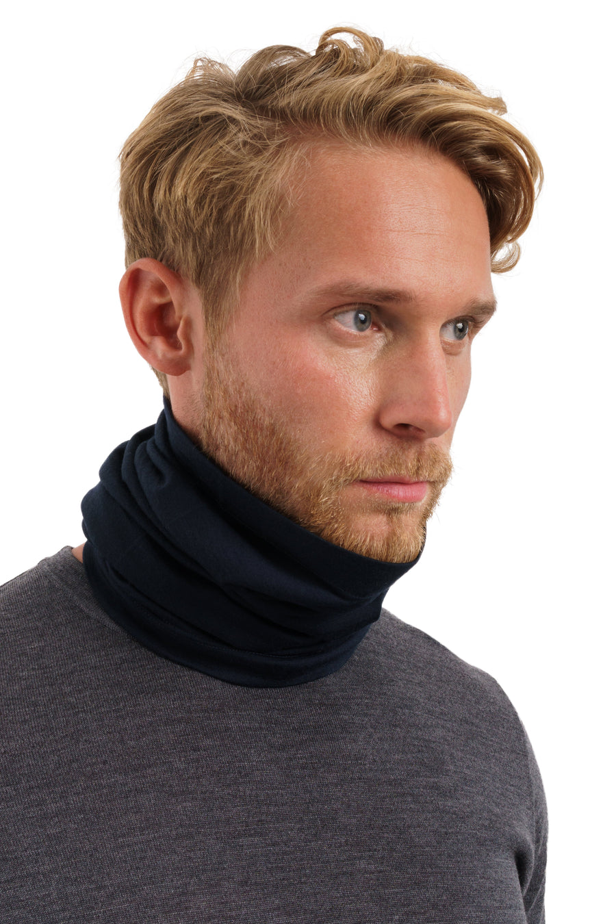 Merino Neck Gaiter 165 Navy