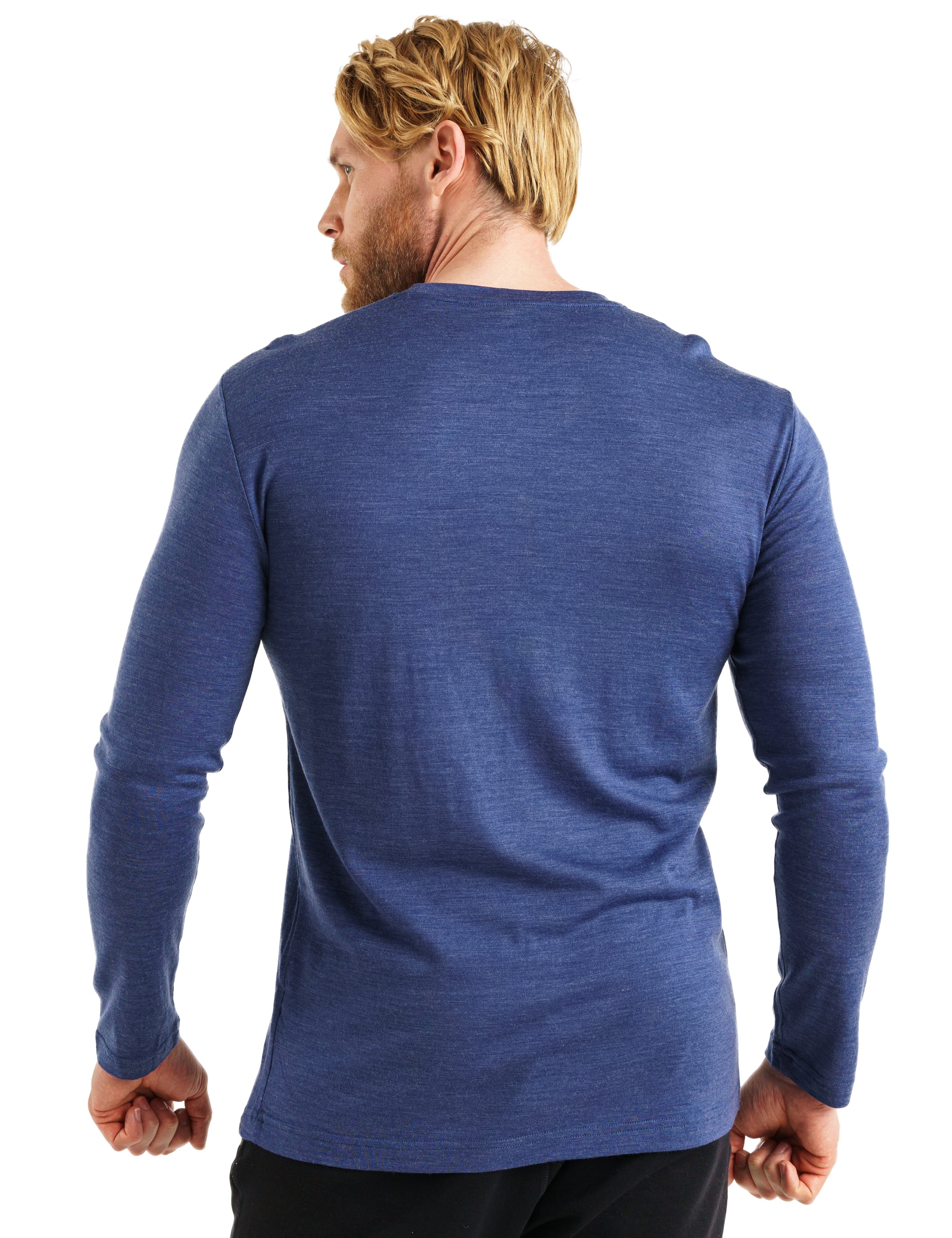 Merino Wool Long Sleeve  Indigo Night