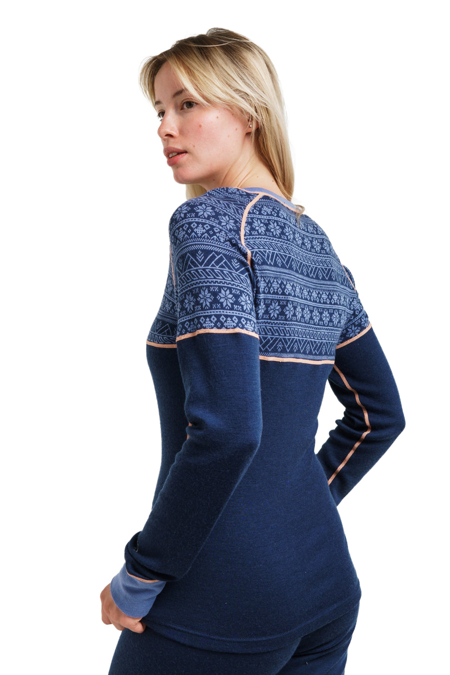 Merino Wool Long Nordic Tale Berry
