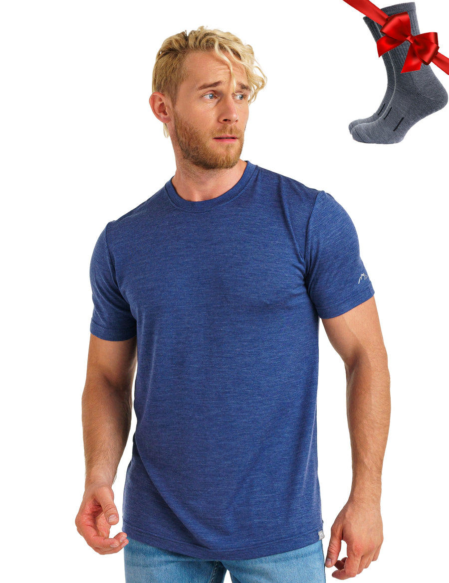 Men's Merino T-shirt 180 Chicago Blues (+socks)