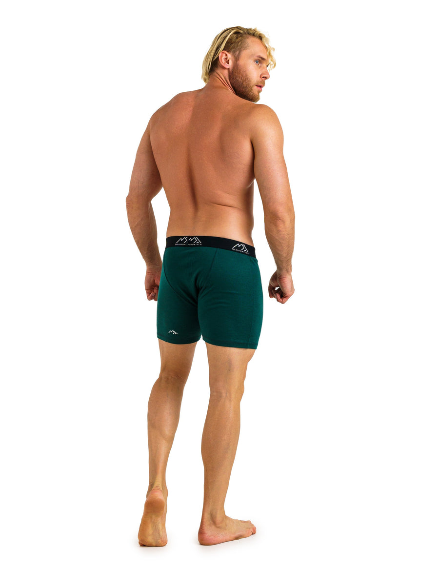 Men's Merino Boxers 190 Brief Forest Green
