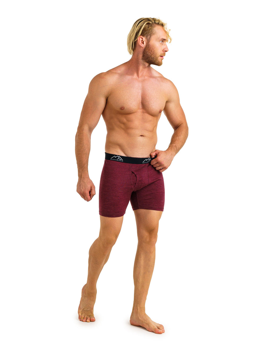 Caleçon homme mérinos 190 Brief couleur bordeaux