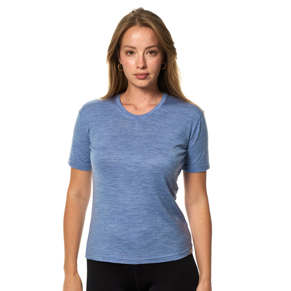 Women's Merino T-shirt 180 Dark Blue | Crewneck