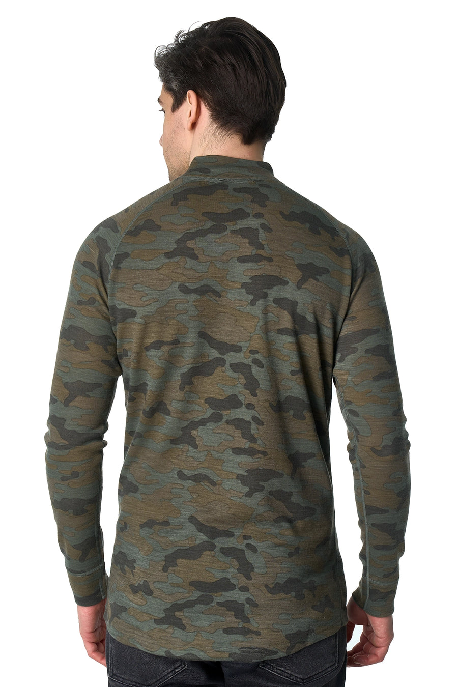Men's Merino Half Zip Long Sleeve 250 Camo