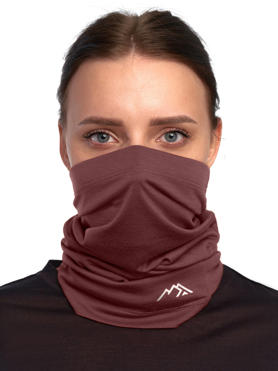 Merino Neck Gaiter 165 Burgundy Wine
