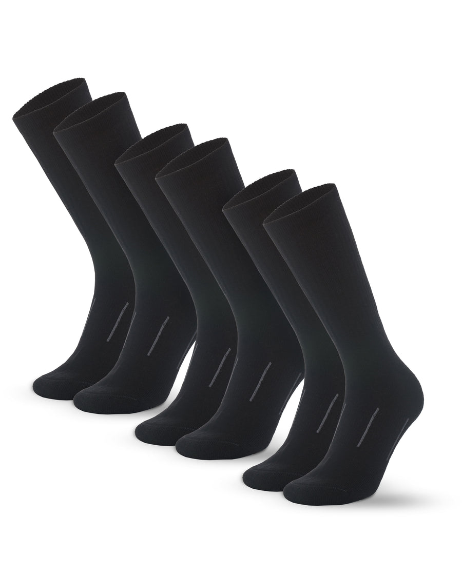 Merino Wool Hiking Socks - (Pack of 3) Black Oil