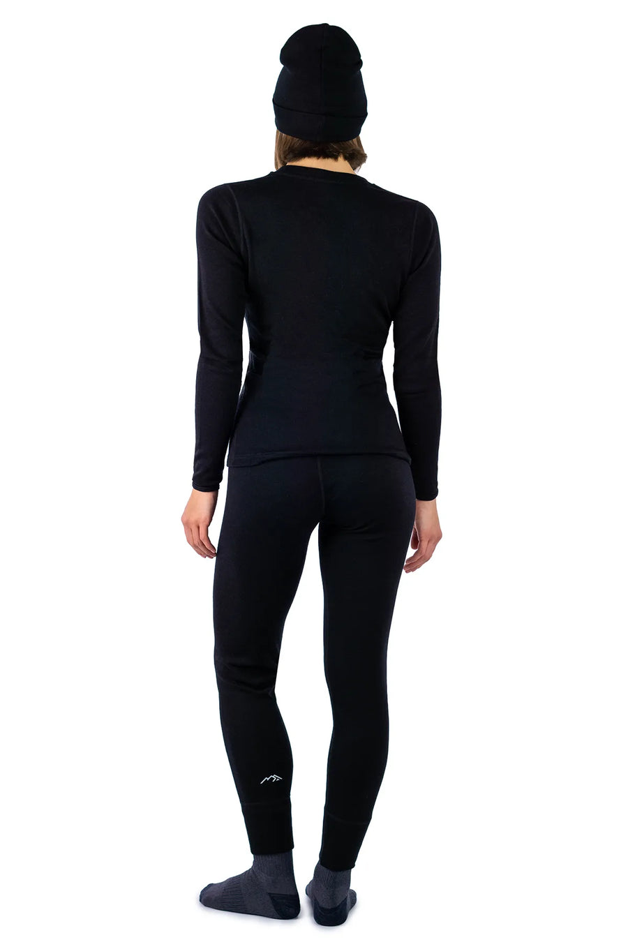 Women's Black Thermal Set 250 + Black Beanie