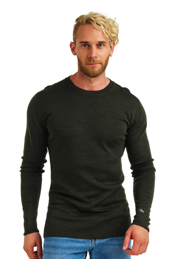Men's Merino Long Sleeve 320 Army Green