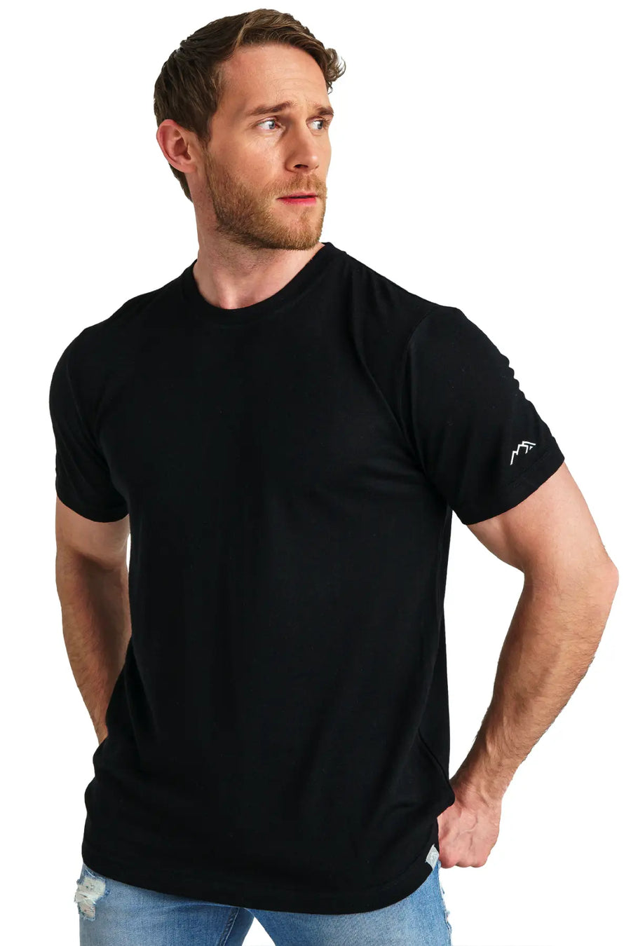 Men's Merino T-shirt 180 Black Ink (+socks)