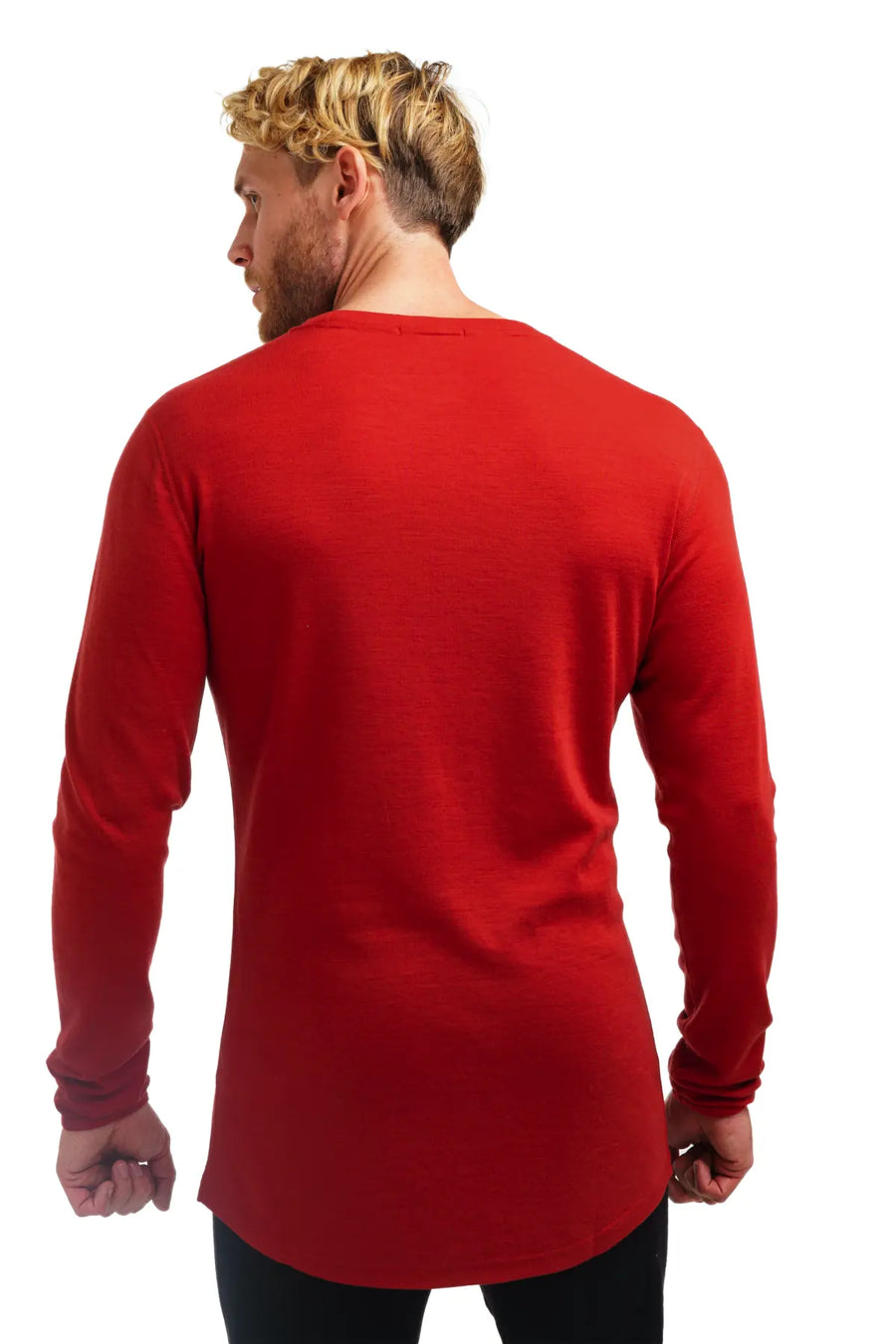 Men's Merino Long Sleeve 250 Cherry Red