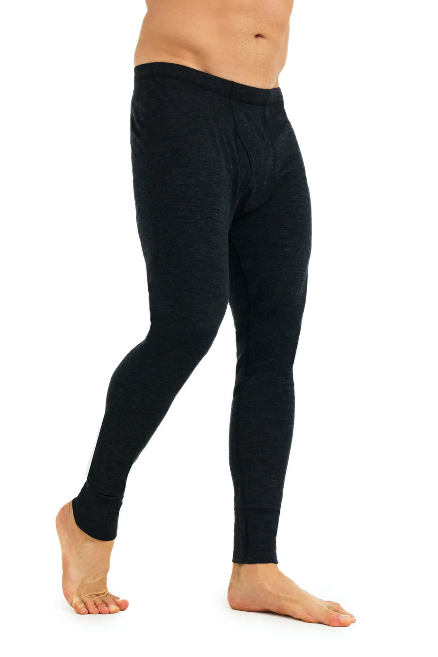 Pantalon Mérinos Homme 165 Noir Chiné