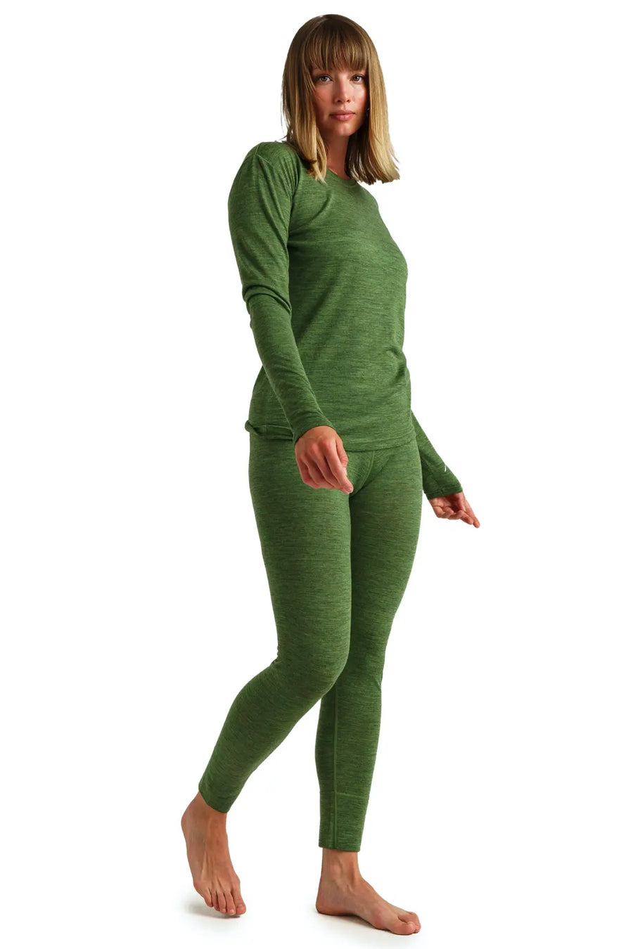 Women's Merino Thermal Set 165 Olive Green