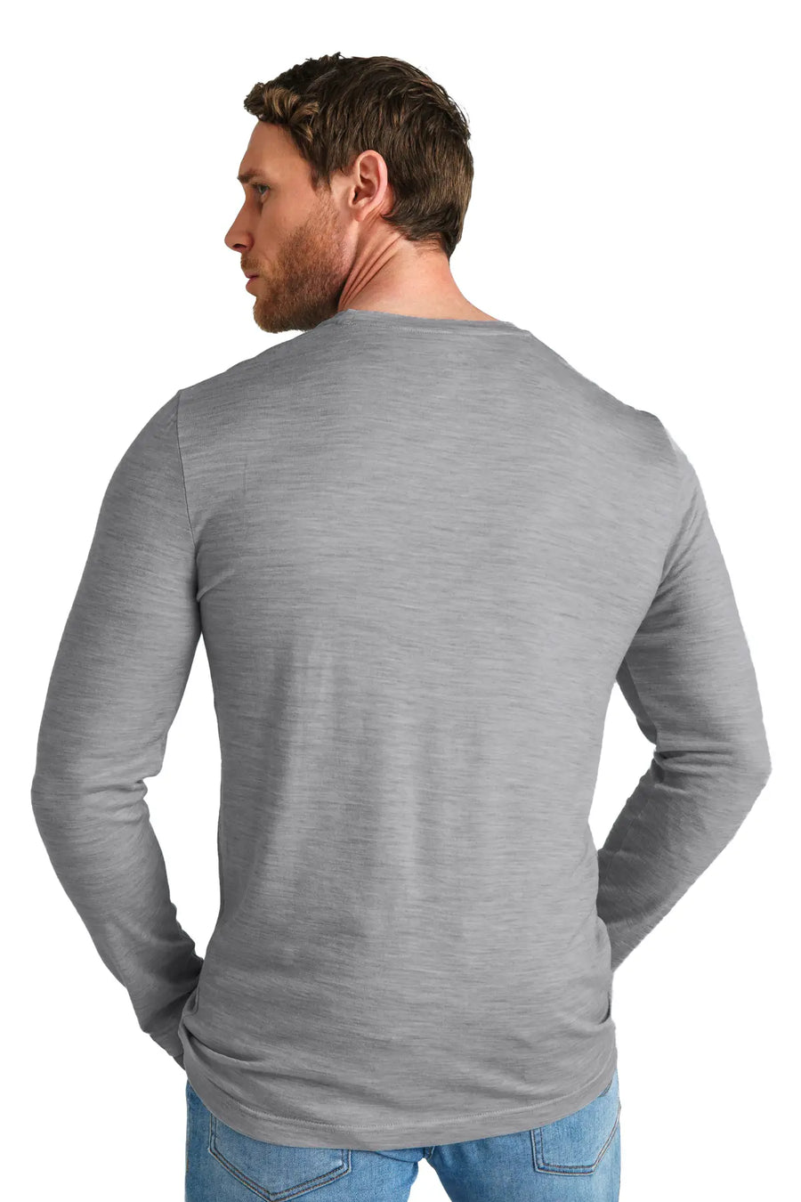 Men's Merino Long Sleeve 165 Heathered Grey