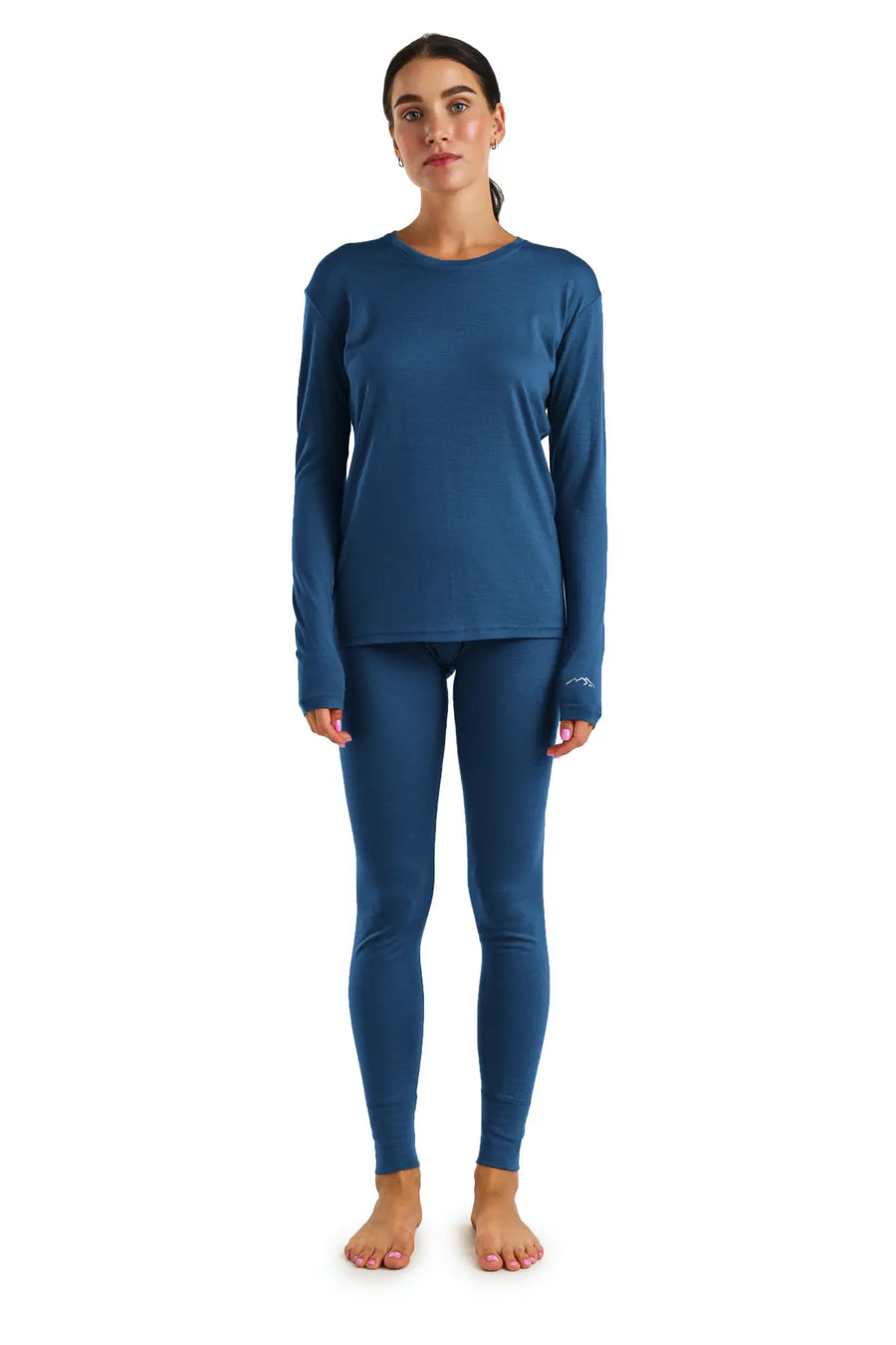 Women's Merino Thermal Set 165 Denim Blue