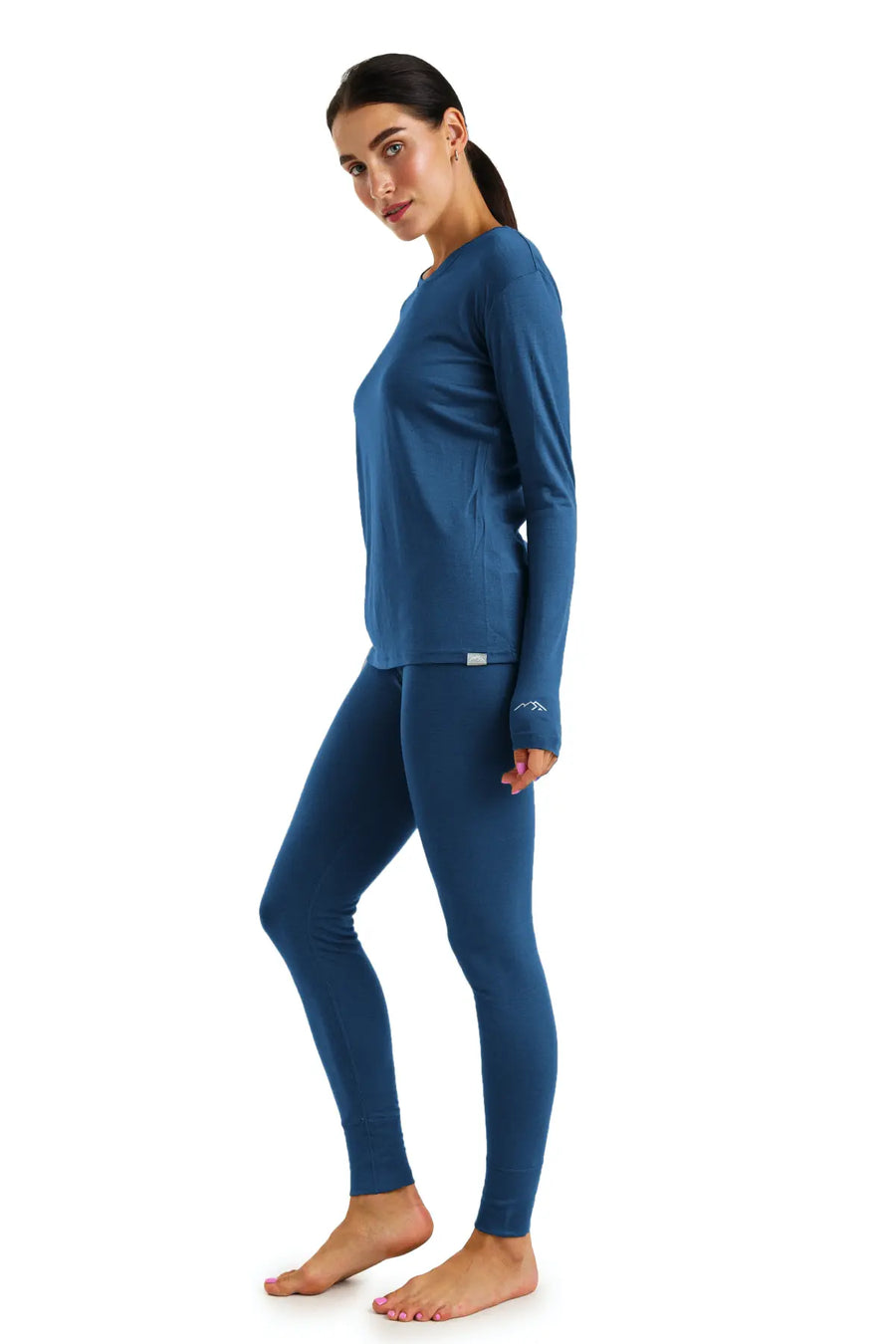 Women's Merino Thermal Set 165 Denim Blue