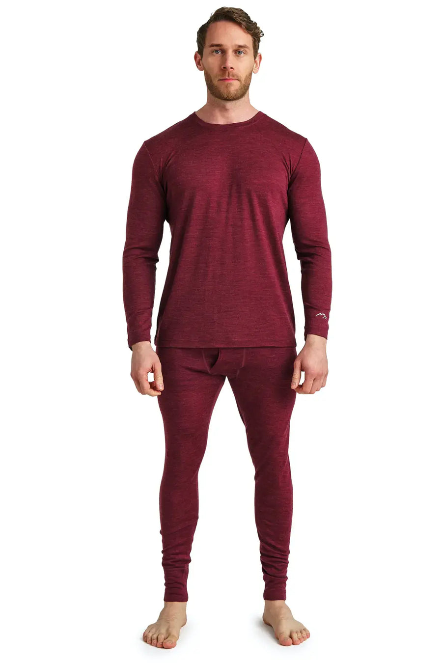 Men's Merino Thermal Set 165 Burgundy