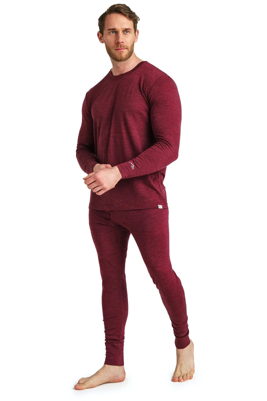 Men's Merino Thermal Set 165 Burgundy