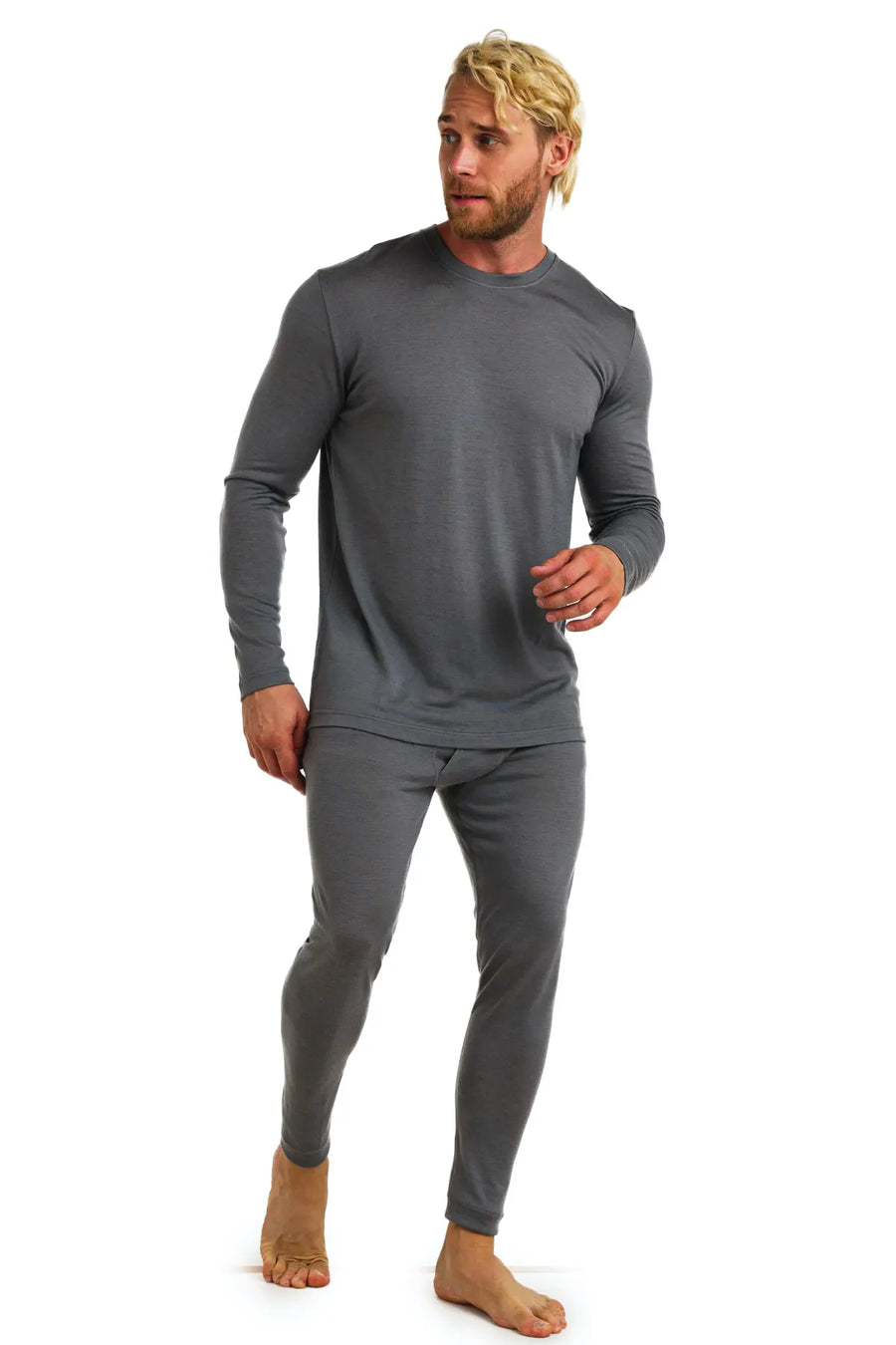 Ensemble thermique mérinos homme 165 gris parfait