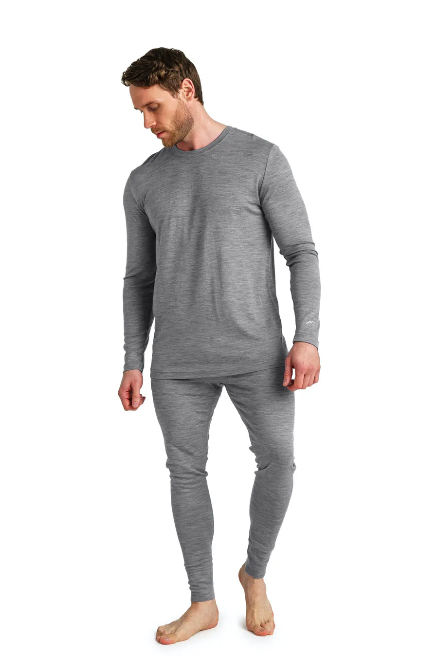 Men's Merino Thermal Set 165 Heathered Grey