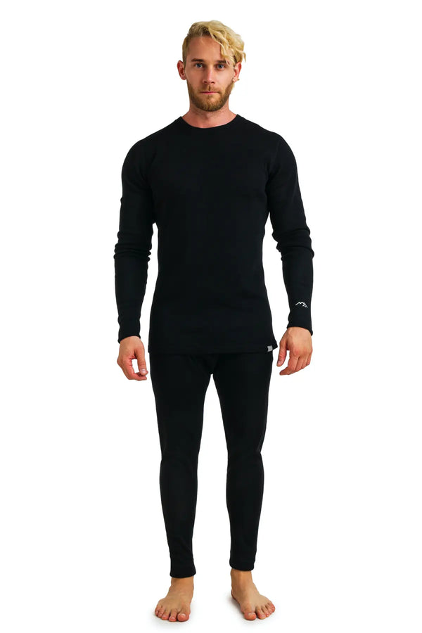 Ensemble thermique en mérinos pour homme 320 noir