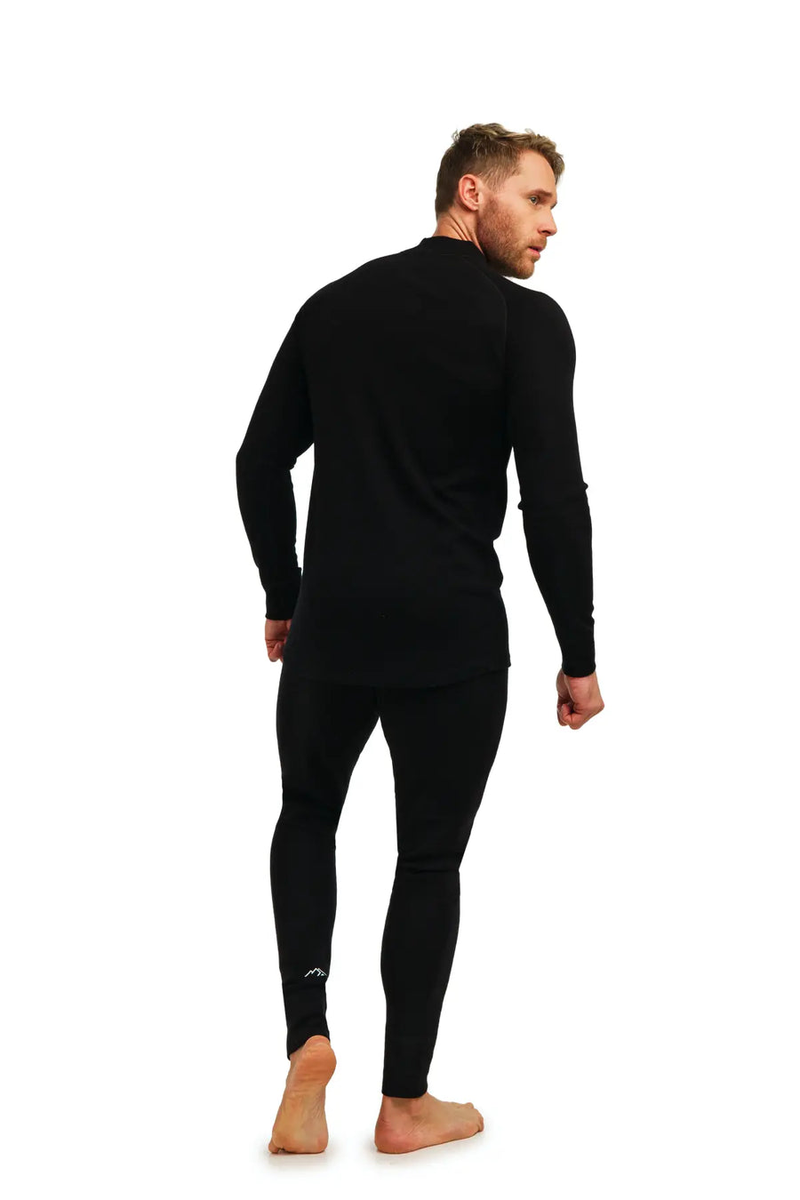 Ensemble Thermique Mérinos Homme Zip 320 Noir