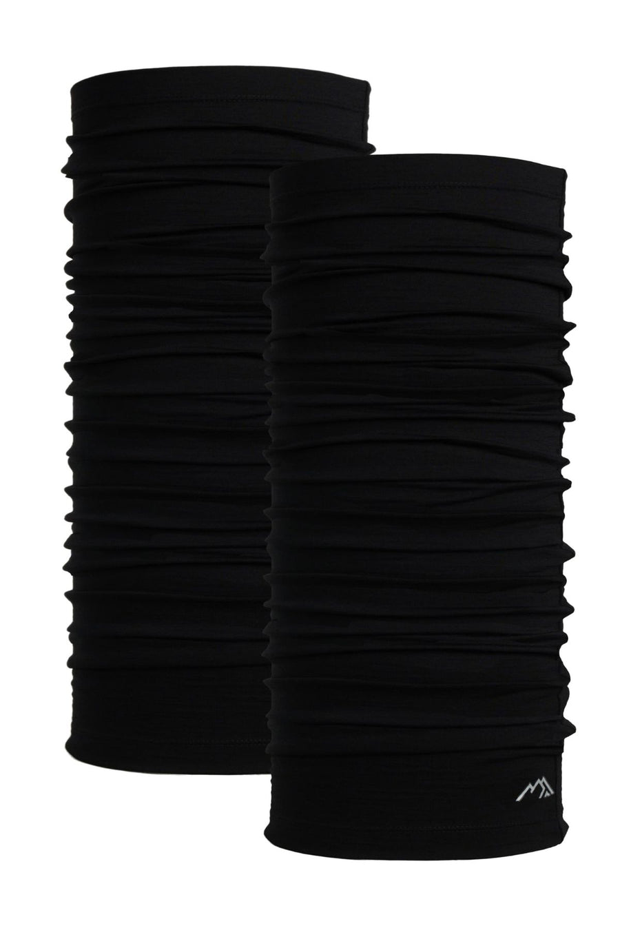 Merino Neck Gaiter 165 Black (Pack of 2)