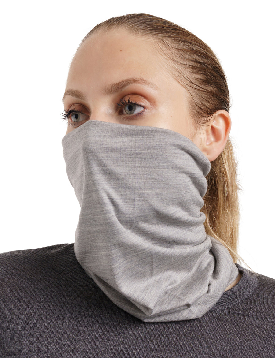 Merino Neck Gaiter 165 Grey Melange