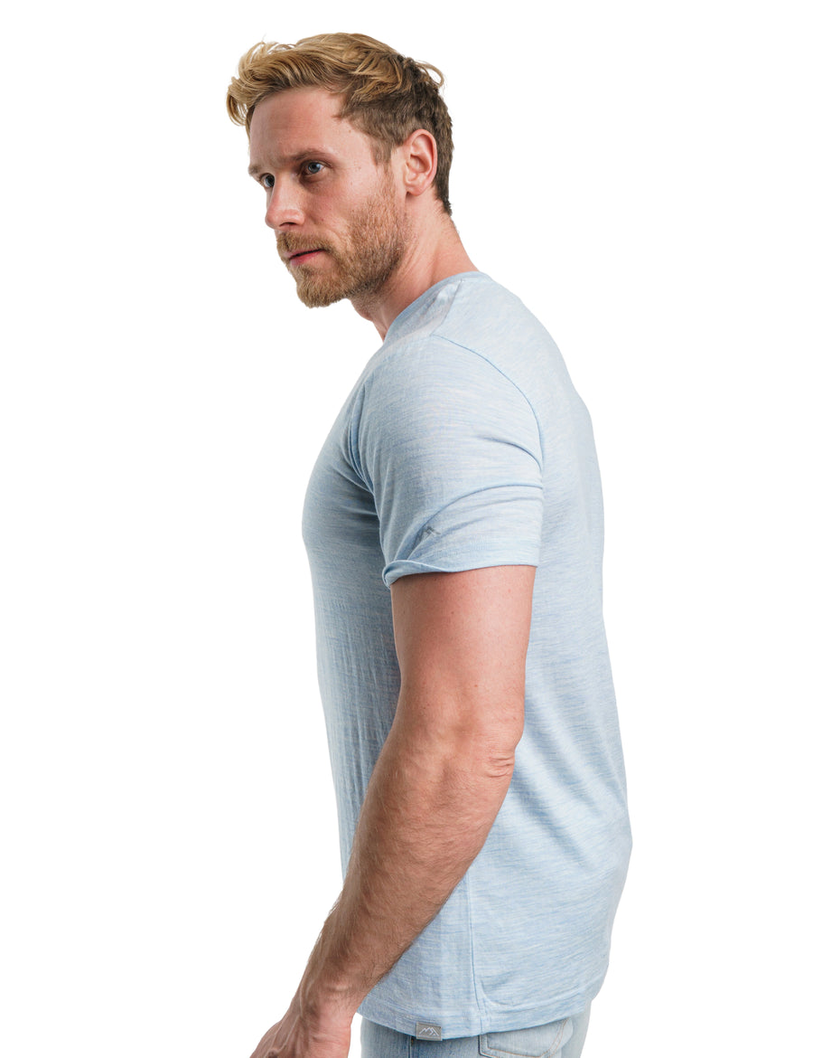 Men's Merino T-shirt 180 Arctic Blue (+socks)
